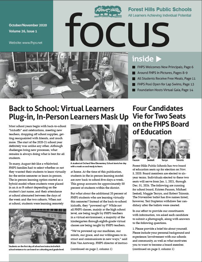 Focus Newsletter District Forest Hills Public Schools