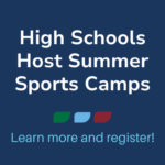 high school summer sports camps learn more and register with students playing basketball, soccer, tennis, and working out on a high school track